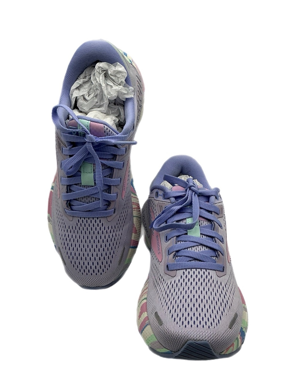 Brooks Adrenaline GTS 22 Women’s 7 Purple Pink Multicolor Running Shoes - Picture 4 of 6